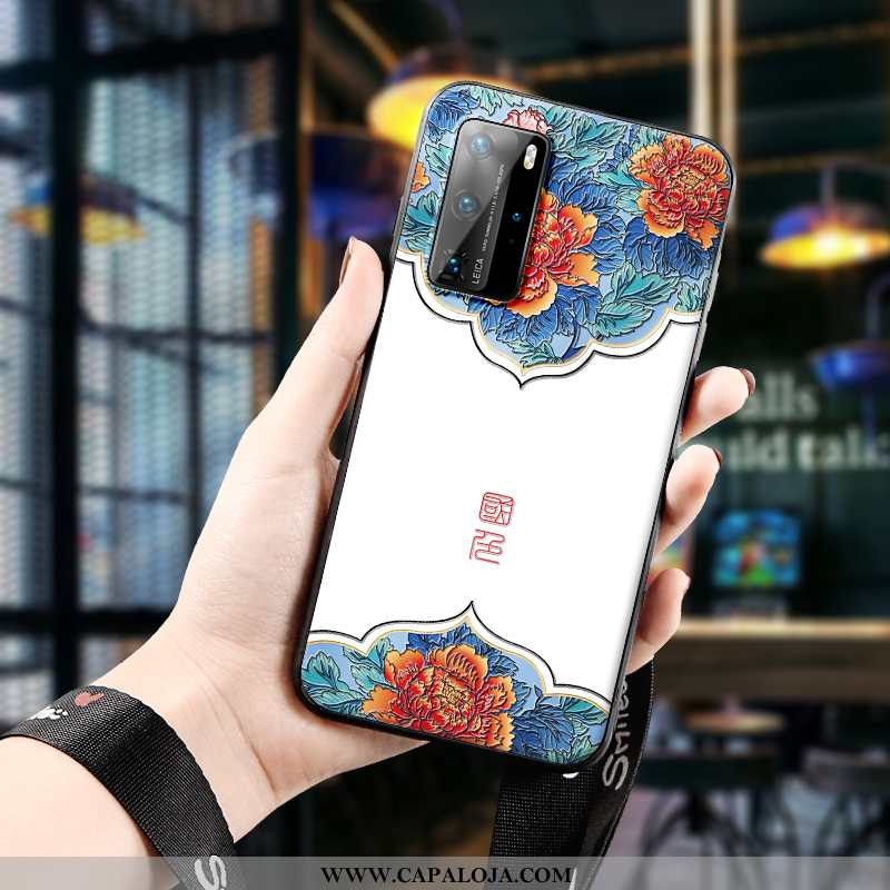 Capa Huawei P40 Pro Soft Telemóvel Capas Slim Branco, Huawei P40 Pro Super Baratos