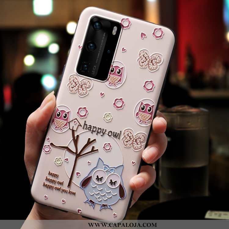 Capa Huawei P40 Pro Tendencia Feminino Protetoras Malha Verde, Capas Huawei P40 Pro Soft Baratos