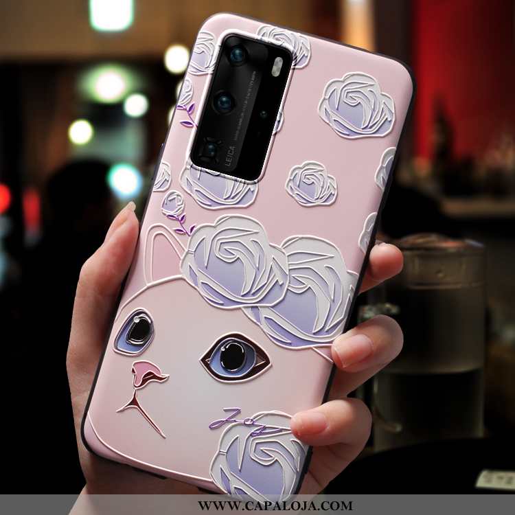 Capa Huawei P40 Pro Tendencia Feminino Protetoras Malha Verde, Capas Huawei P40 Pro Soft Baratos