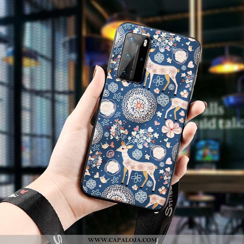 Capa Huawei P40 Pro Tendencia Nova Capas Fosco Verde, Huawei P40 Pro Soft Baratas