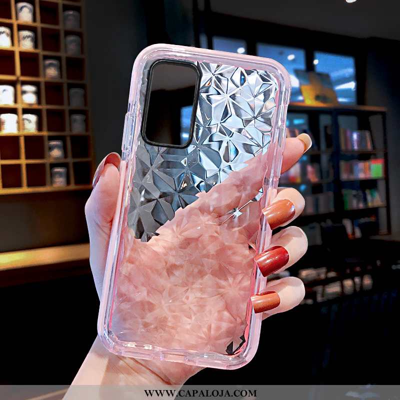 Capa Huawei P40 Pro Transparente Capas Completa Vermelha Rosa, Huawei P40 Pro Tendencia Comprar