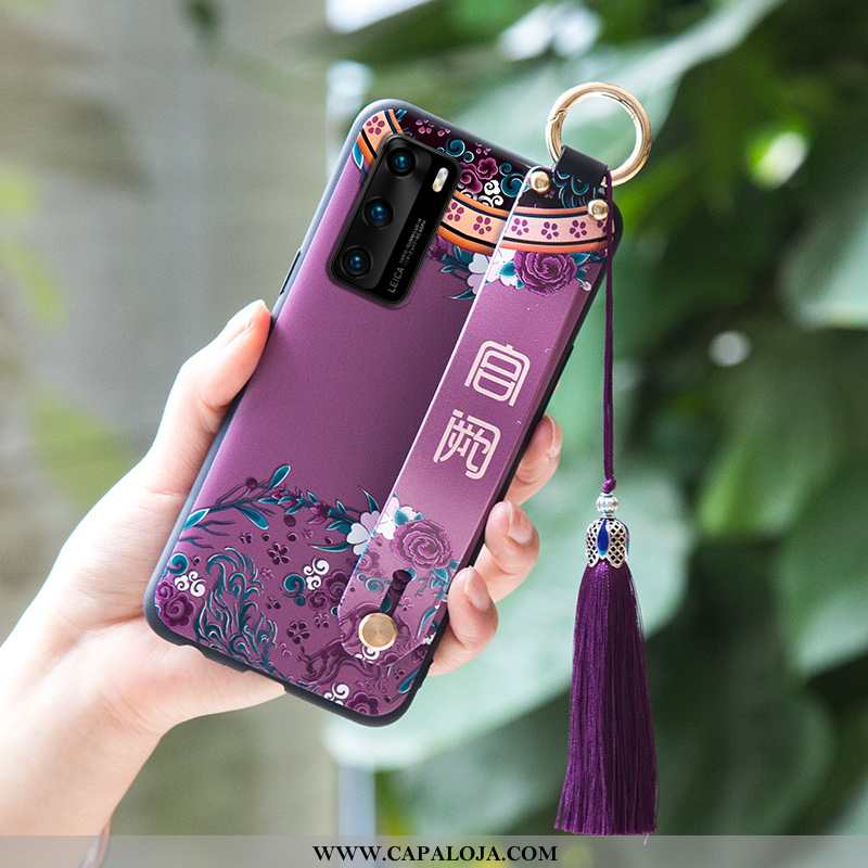 Capa Huawei P40 Protetoras Capas Feminino Cases Roxo, Huawei P40 Soft Venda