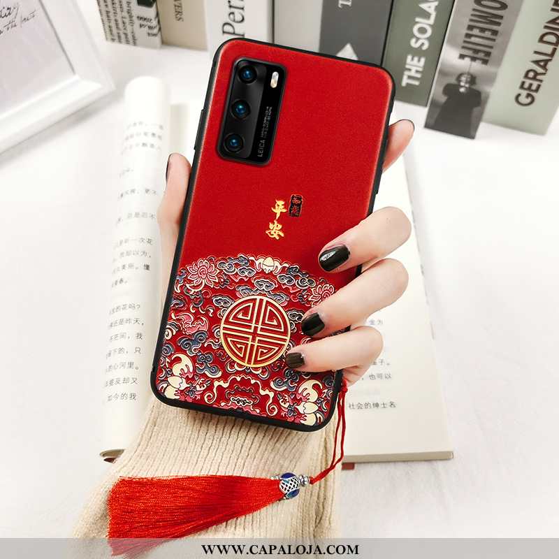 Capa Huawei P40 Soft Cases Telemóvel Feminino Vermelho, Capas Huawei P40 Protetoras Venda