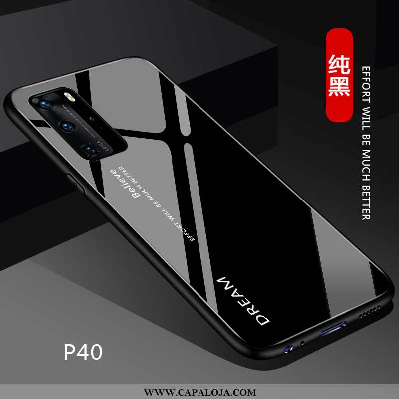 Capa Huawei P40 Super Soft Vidro Masculino Preto, Capas Huawei P40 Protetoras Online