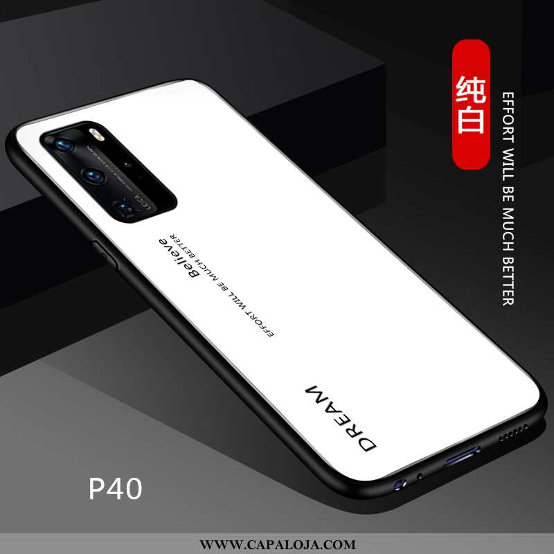 Capa Huawei P40 Super Soft Vidro Masculino Preto, Capas Huawei P40 Protetoras Online