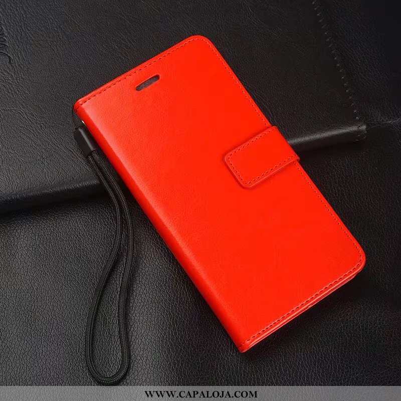 Capa Huawei Y5 2020 Couro Capas Fivela Business Vermelho, Huawei Y5 2020 Couro Genuíno Comprar