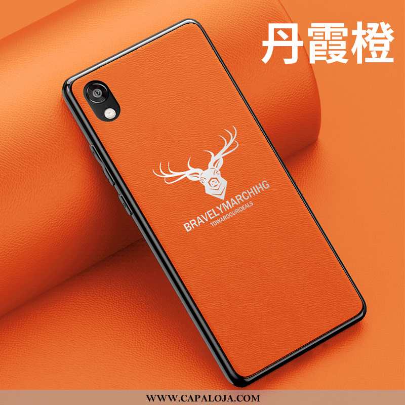 Capa Huawei Y5 2020 Criativas Antiqueda Telemóvel Soft Laranja, Capas Huawei Y5 2020 Couro Venda