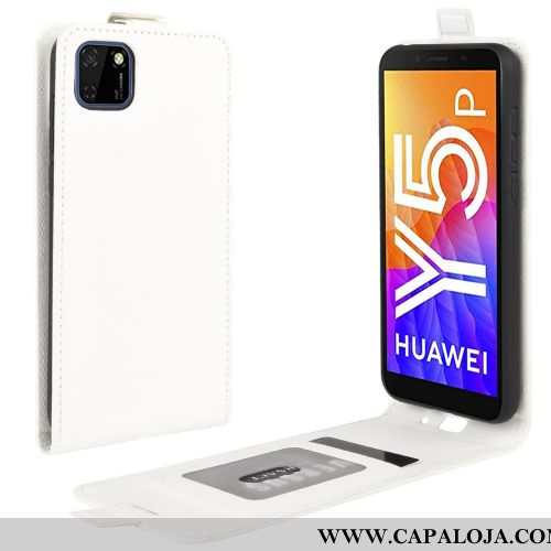 Capa Huawei Y5p Couro Capas Cover Business Preto, Huawei Y5p Protetoras Promoção