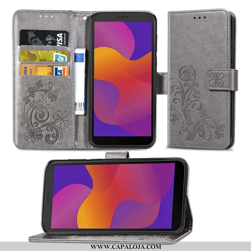 Capa Huawei Y5p Couro Cover Completa Antiqueda, Capas Huawei Y5p Rosa Barato