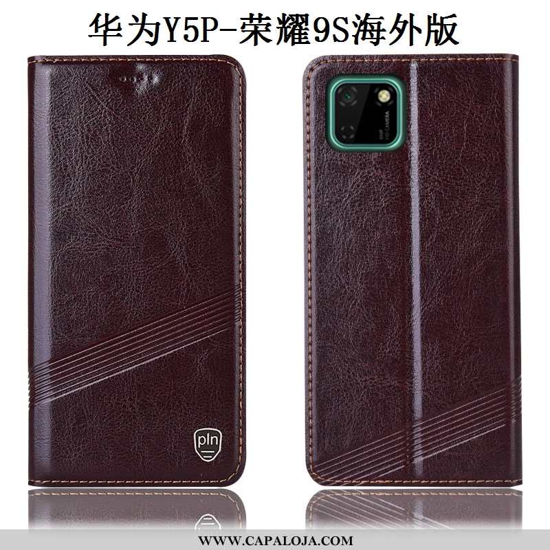 Capa Huawei Y5p Protetoras Cases Cover Telemóvel Castanho, Capas Huawei Y5p Couro Legitimo Comprar