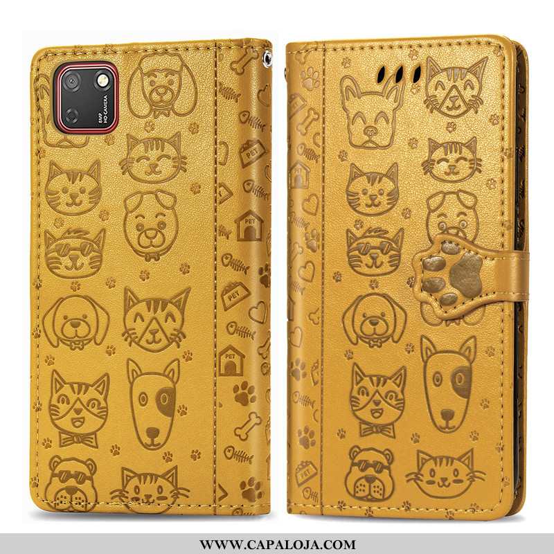 Capa Huawei Y5p Protetoras Gato Telemóvel Roxa Roxo, Capas Huawei Y5p Desenho Animado Baratos