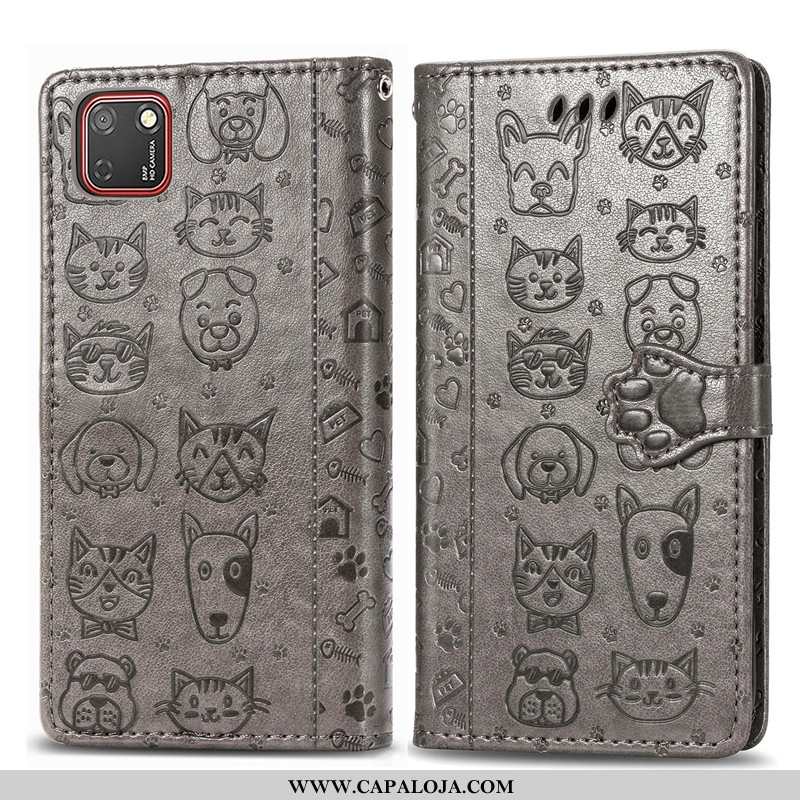 Capa Huawei Y5p Protetoras Gato Telemóvel Roxa Roxo, Capas Huawei Y5p Desenho Animado Baratos