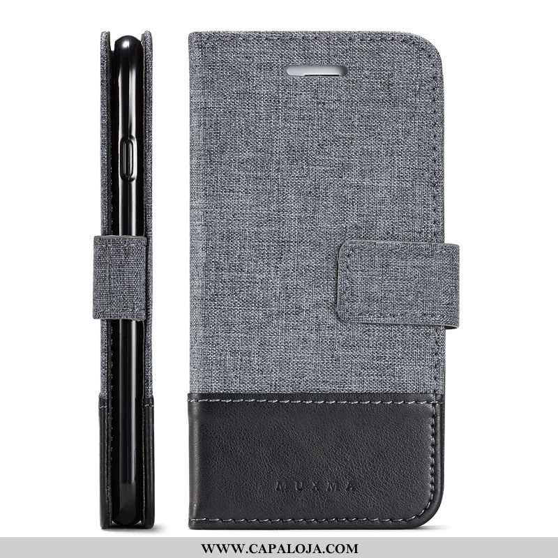 Capa Huawei Y6 2020 Couro 2020 Cases Masculino Castanho, Capas Huawei Y6 2020 Telemóvel Promoção