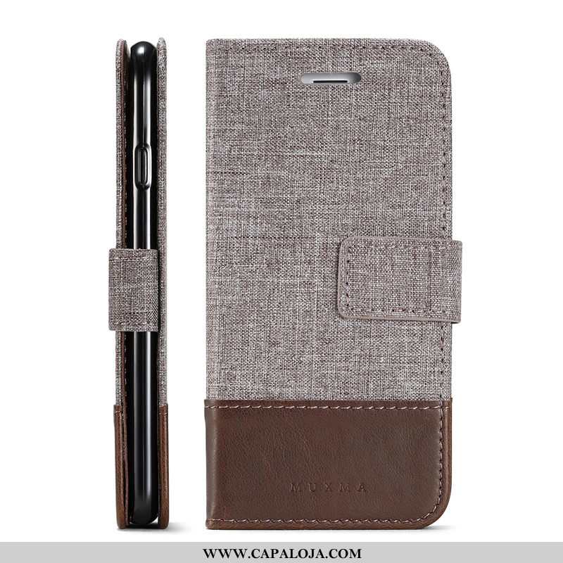 Capa Huawei Y6 2020 Couro 2020 Cases Masculino Castanho, Capas Huawei Y6 2020 Telemóvel Promoção