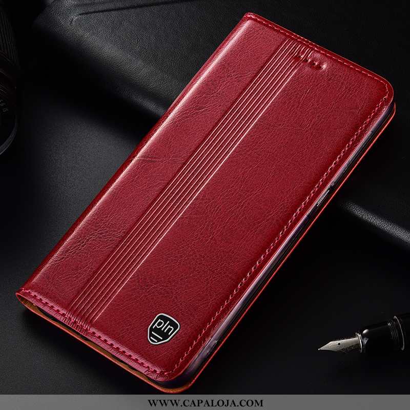 Capa Huawei Y6 2020 Protetoras 2020 Cases Masculino Castanho, Capas Huawei Y6 2020 Couro Genuíno Bar