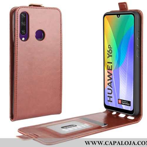 Capa Huawei Y6p Carteira Capas Telemóvel Vermelha Vermelho, Huawei Y6p Couro Barato