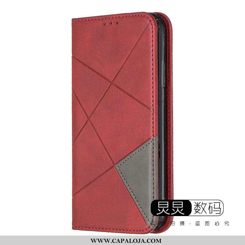 Capa Huawei Y6p Couro Antiqueda Cover Telemóvel Cinza, Capas Huawei Y6p Protetoras Venda