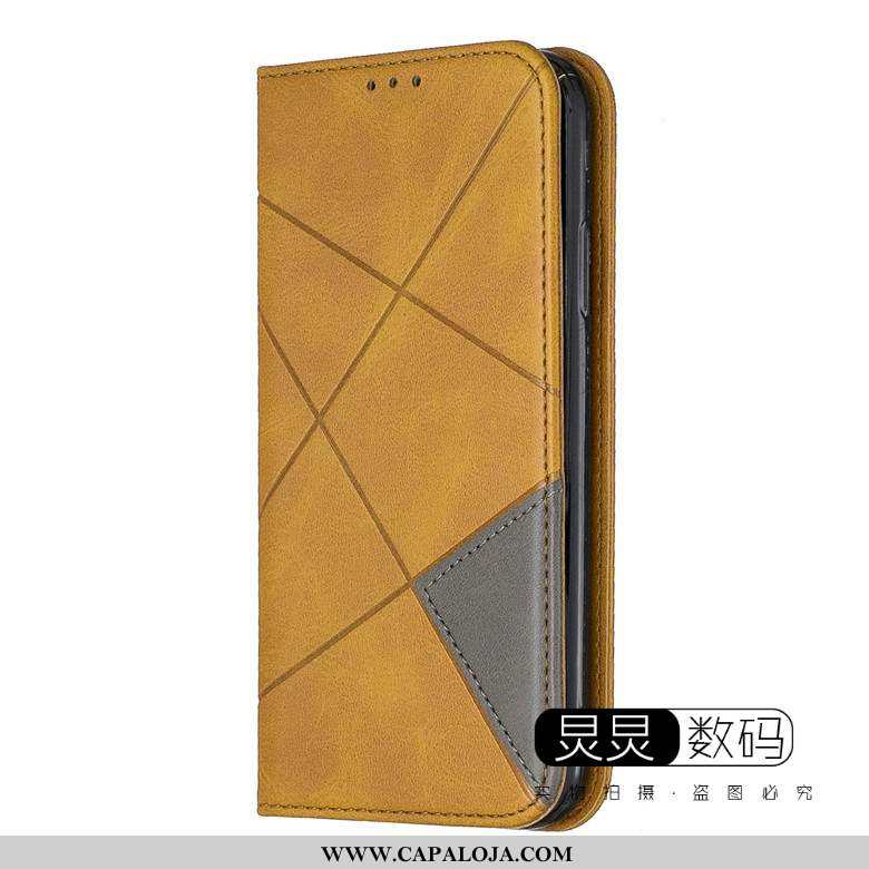 Capa Huawei Y6p Couro Antiqueda Cover Telemóvel Cinza, Capas Huawei Y6p Protetoras Venda