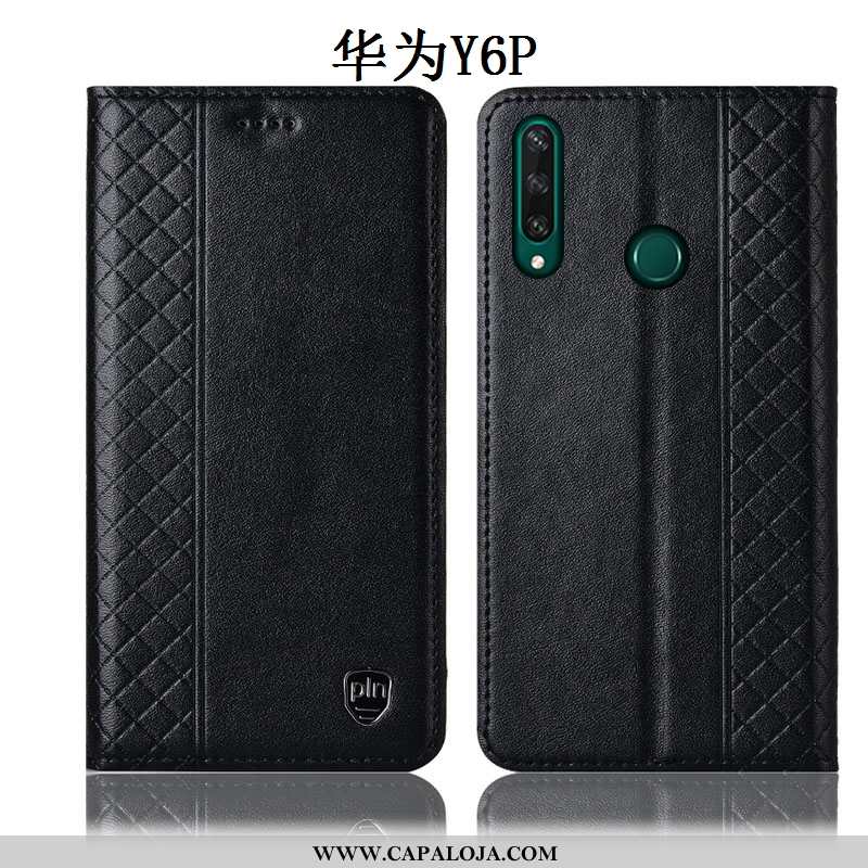 Capa Huawei Y6p Couro Genuíno Telemóvel Marrom Antiqueda Castanho, Capas Huawei Y6p Protetoras Barat