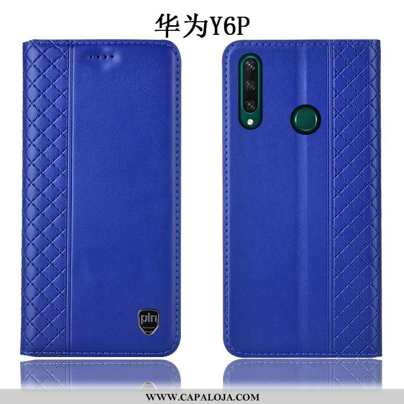 Capa Huawei Y6p Couro Genuíno Telemóvel Marrom Antiqueda Castanho, Capas Huawei Y6p Protetoras Barat