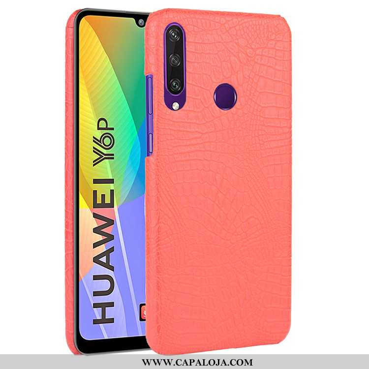 Capa Huawei Y6p Couro Resistente Vintage Feminino Azul, Capas Huawei Y6p Tendencia Promoção