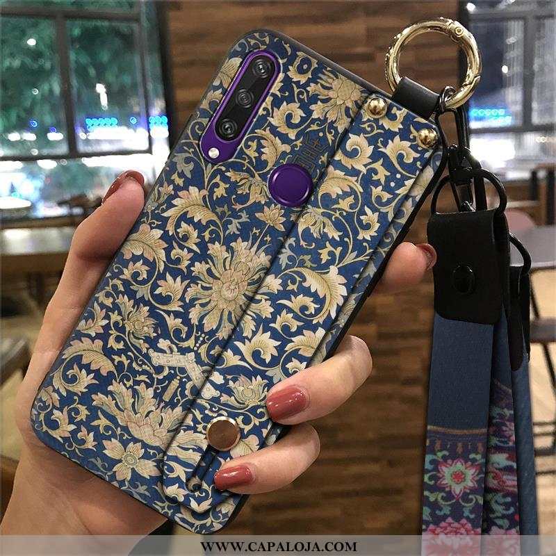 Capa Huawei Y6p Criativas Cases Capas Series Azul, Huawei Y6p Retro Baratos