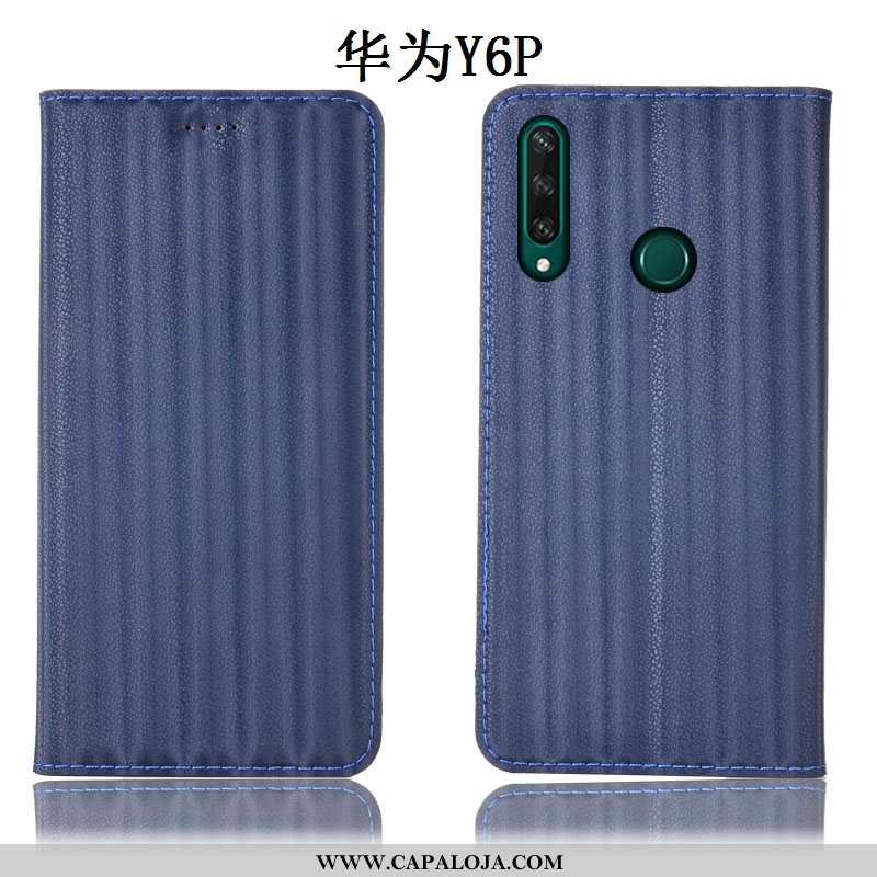 Capa Huawei Y6p Protetoras Antiqueda Cases Telemóvel Roxo, Capas Huawei Y6p Couro Legitimo Baratos