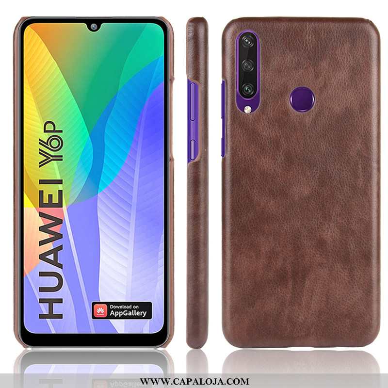 Capa Huawei Y6p Protetoras Capas Resistente Marrom Castanho, Huawei Y6p Telemóvel Baratas