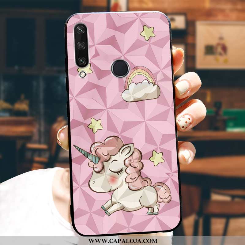 Capa Huawei Y6p Protetoras Cases Desenho Animado Customizadas Vermelho, Capas Huawei Y6p Silicone Co