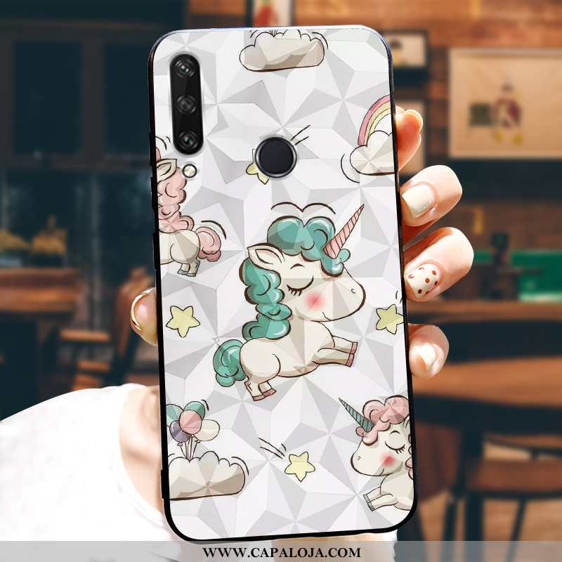 Capa Huawei Y6p Protetoras Cases Desenho Animado Customizadas Vermelho, Capas Huawei Y6p Silicone Co