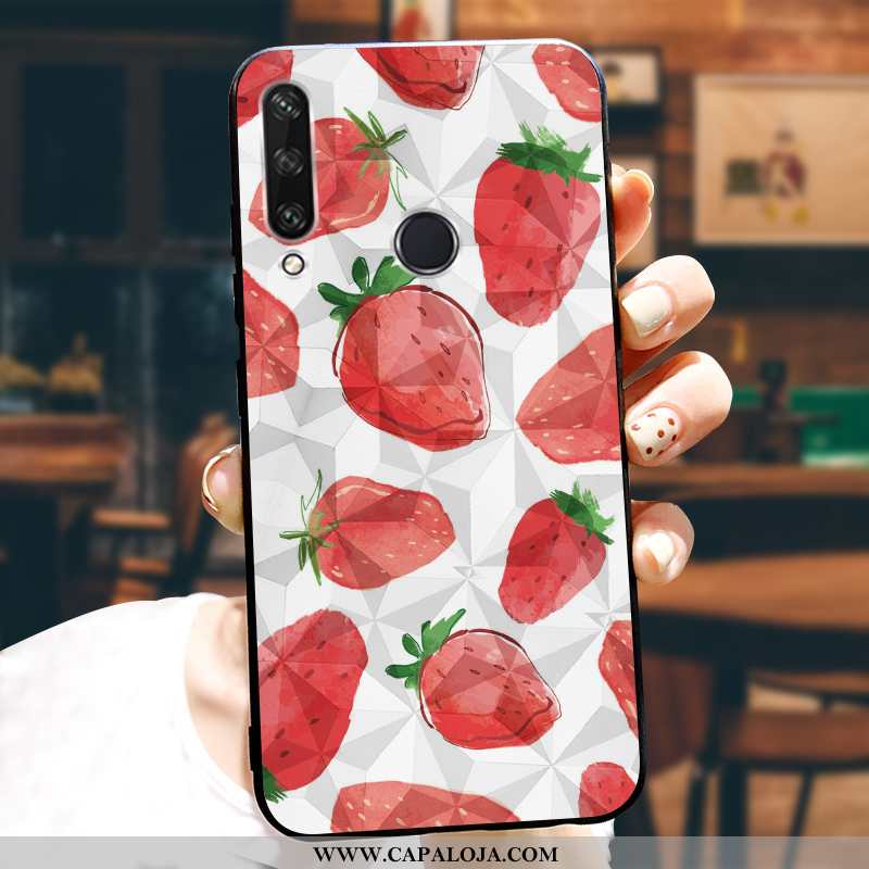 Capa Huawei Y6p Protetoras Cases Desenho Animado Customizadas Vermelho, Capas Huawei Y6p Silicone Co