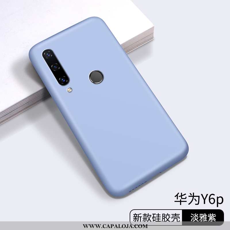 Capa Huawei Y6p Slim Novas Masculino Soft Azul, Capas Huawei Y6p Tendencia Baratas