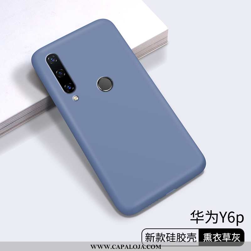 Capa Huawei Y6p Slim Novas Masculino Soft Azul, Capas Huawei Y6p Tendencia Baratas