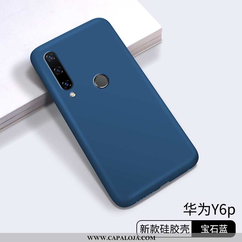 Capa Huawei Y6p Slim Novas Masculino Soft Azul, Capas Huawei Y6p Tendencia Baratas