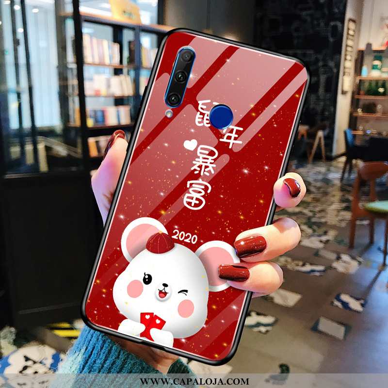 Capa Huawei Y6p Tendencia Masculino Feminino Casaco Vermelho, Capas Huawei Y6p Protetoras Barato