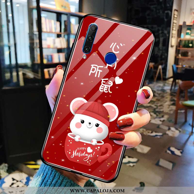 Capa Huawei Y6p Tendencia Masculino Feminino Casaco Vermelho, Capas Huawei Y6p Protetoras Barato