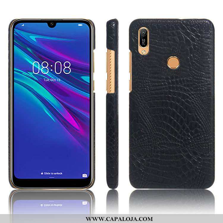 Capa Huawei Y6s Couro Preto Capas Business, Huawei Y6s Protetoras Baratas