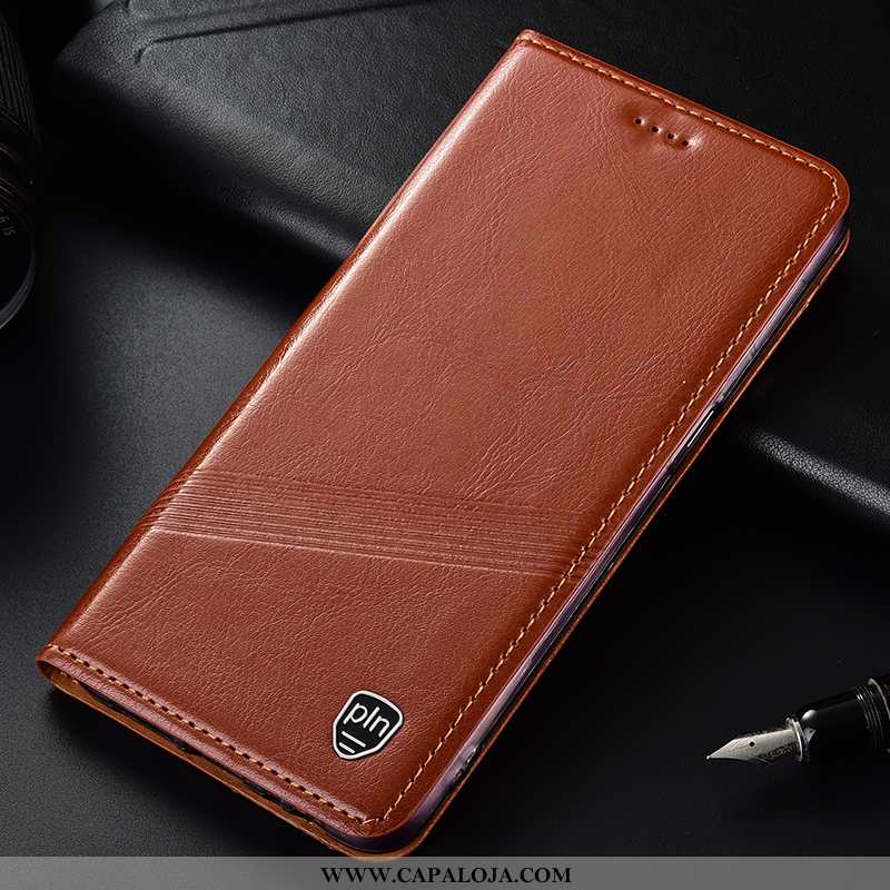 Capa Huawei Y7 2020 Protetoras Cases Capas Laranja, Huawei Y7 2020 Couro Genuíno Comprar