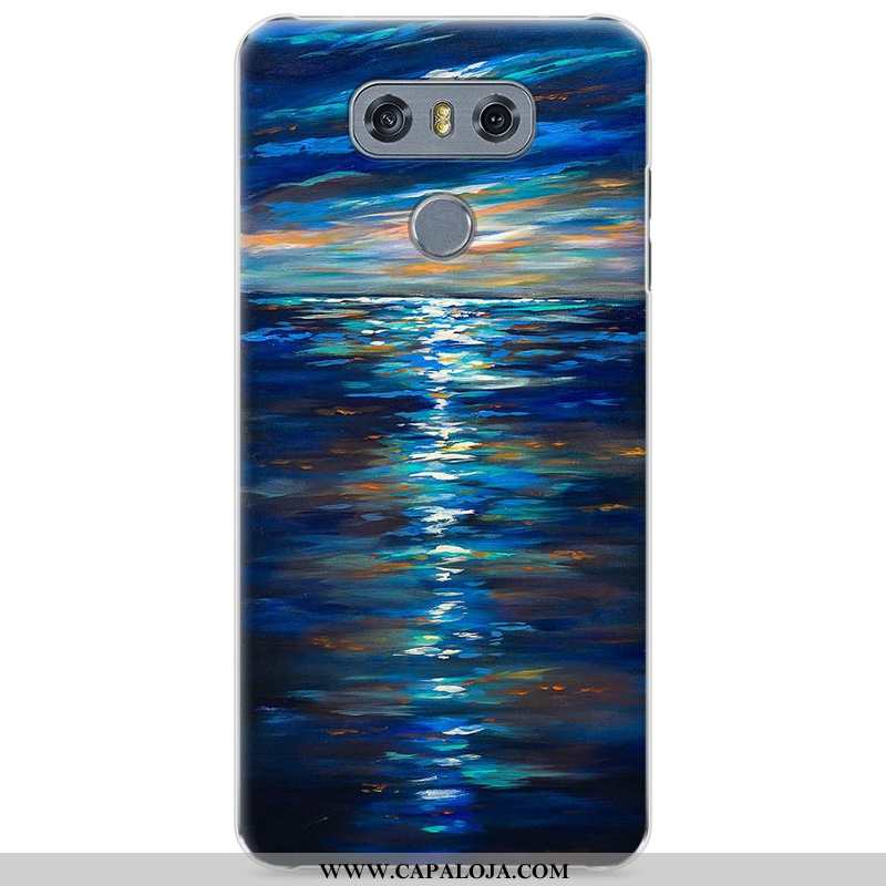 Capa Lg G6 Desenho Animado Antiqueda Capas Telemóvel Azul Escuro, Lg G6 Tendencia Venda