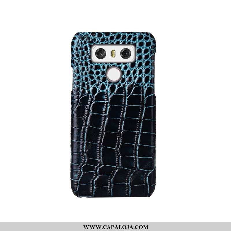 Capa Lg G6 Personalizado Cases Azul Couro Legitimo, Capas Lg G6 Criativas Promoção