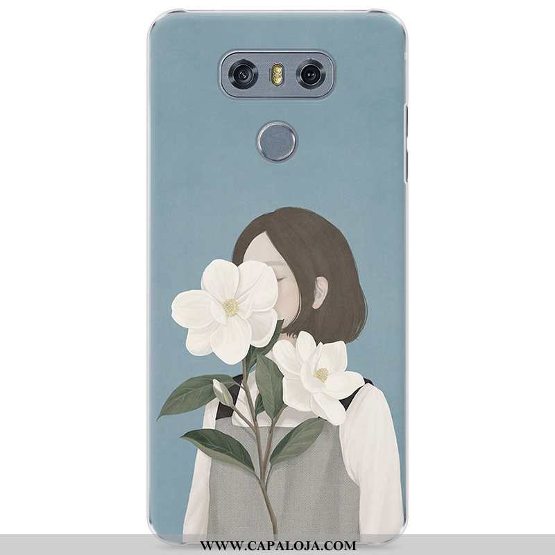 Capa Lg G6 Protetoras Pintado Cases Feminino Azul, Capas Lg G6 Antiqueda Barato