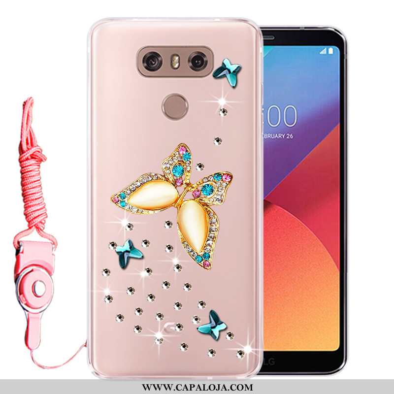 Capa Lg G6 Strass Capas Silicone Protetoras Rosa, Lg G6 Soft Baratas