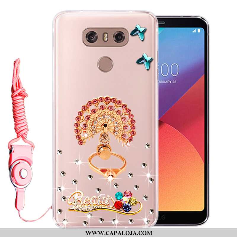 Capa Lg G6 Strass Capas Silicone Protetoras Rosa, Lg G6 Soft Baratas