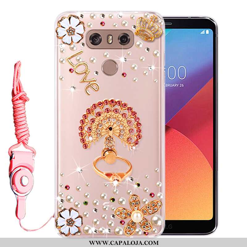 Capa Lg G6 Strass Capas Silicone Protetoras Rosa, Lg G6 Soft Baratas