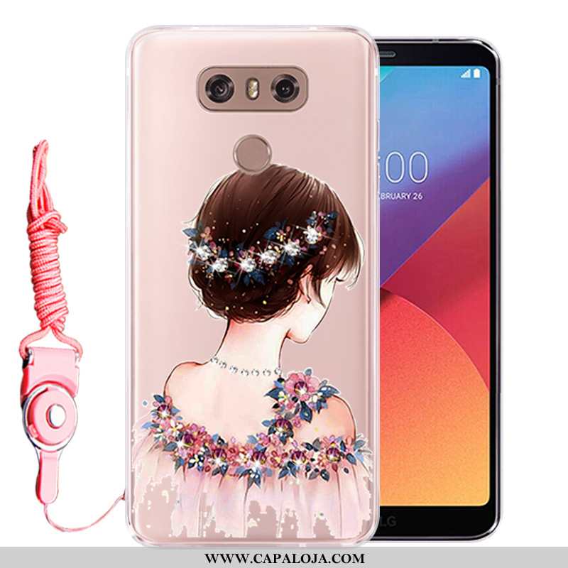 Capa Lg G6 Strass Capas Silicone Protetoras Rosa, Lg G6 Soft Baratas