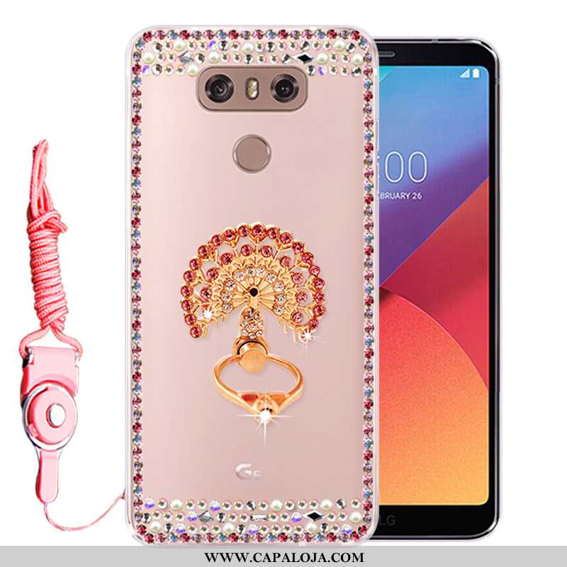 Capa Lg G6 Strass Capas Silicone Protetoras Rosa, Lg G6 Soft Baratas