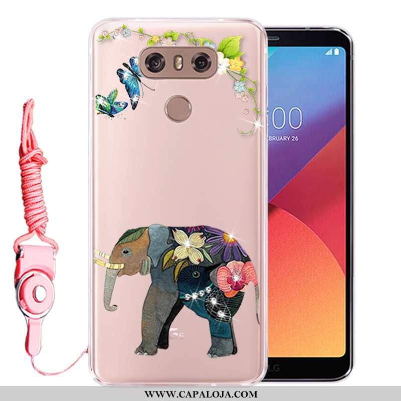 Capa Lg G6 Strass Capas Silicone Protetoras Rosa, Lg G6 Soft Baratas