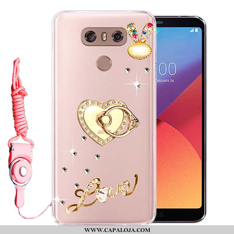 Capa Lg G6 Strass Capas Silicone Protetoras Rosa, Lg G6 Soft Baratas