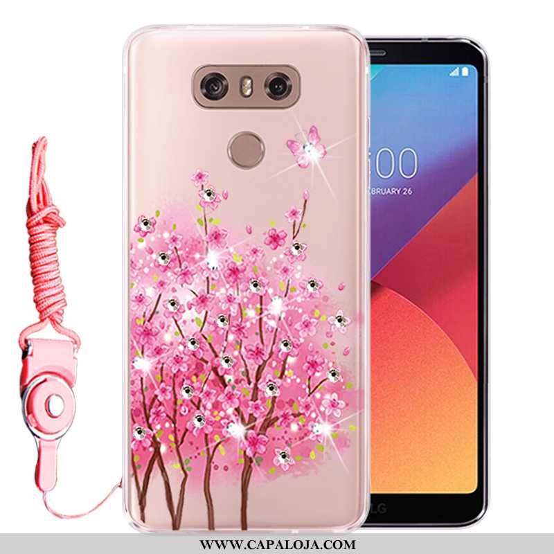 Capa Lg G6 Strass Capas Silicone Protetoras Rosa, Lg G6 Soft Baratas