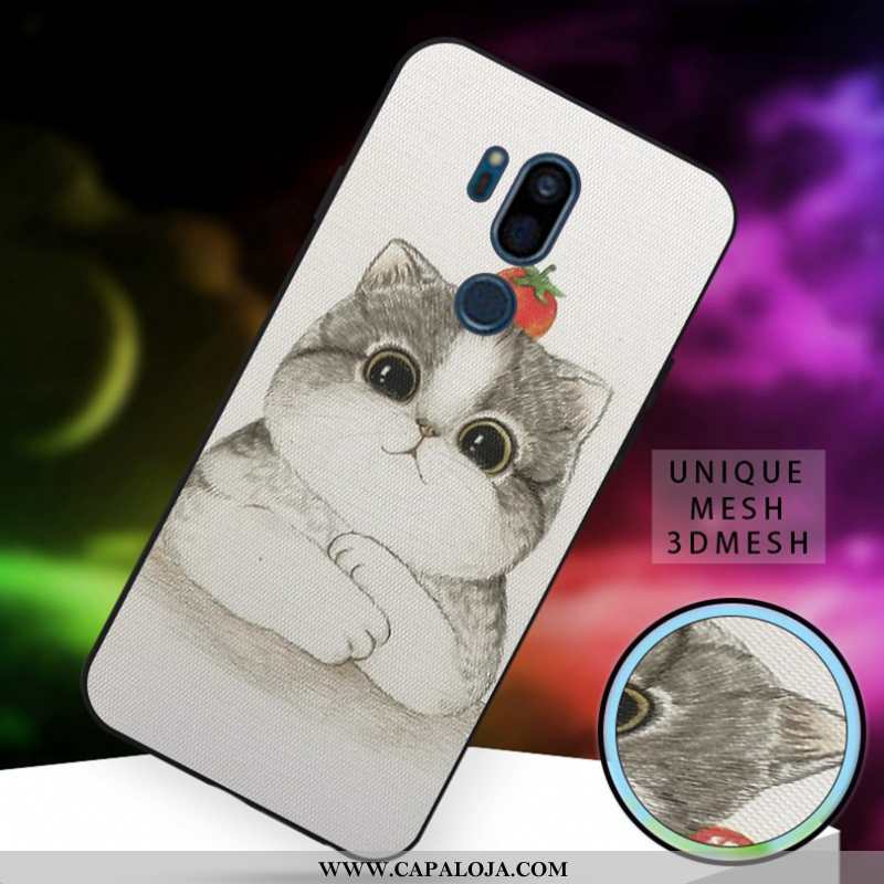 Capa Lg G7 Thinq Desenho Animado Costume Soft Telemóvel Branco, Capas Lg G7 Thinq Fofas Venda